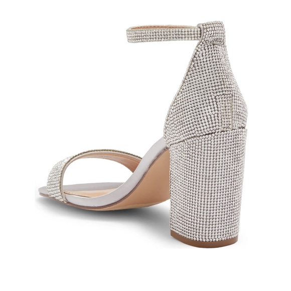 Steve Madden Spark Embellished Ankle Strap Heel - Picture 2 of 7